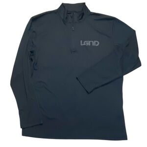 LGND Supply Co Black High Neck Long Sleeve Dri Fit Men’s Shirt Sz L‎